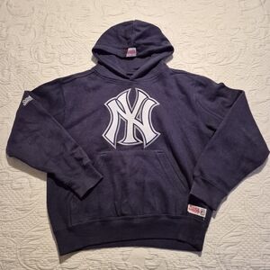 Stitches boys size small New York Yankees navy hoodie VGUC